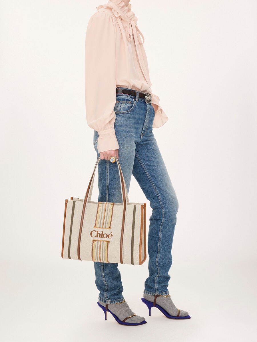 Woody Loop tote bag in canvas - 8