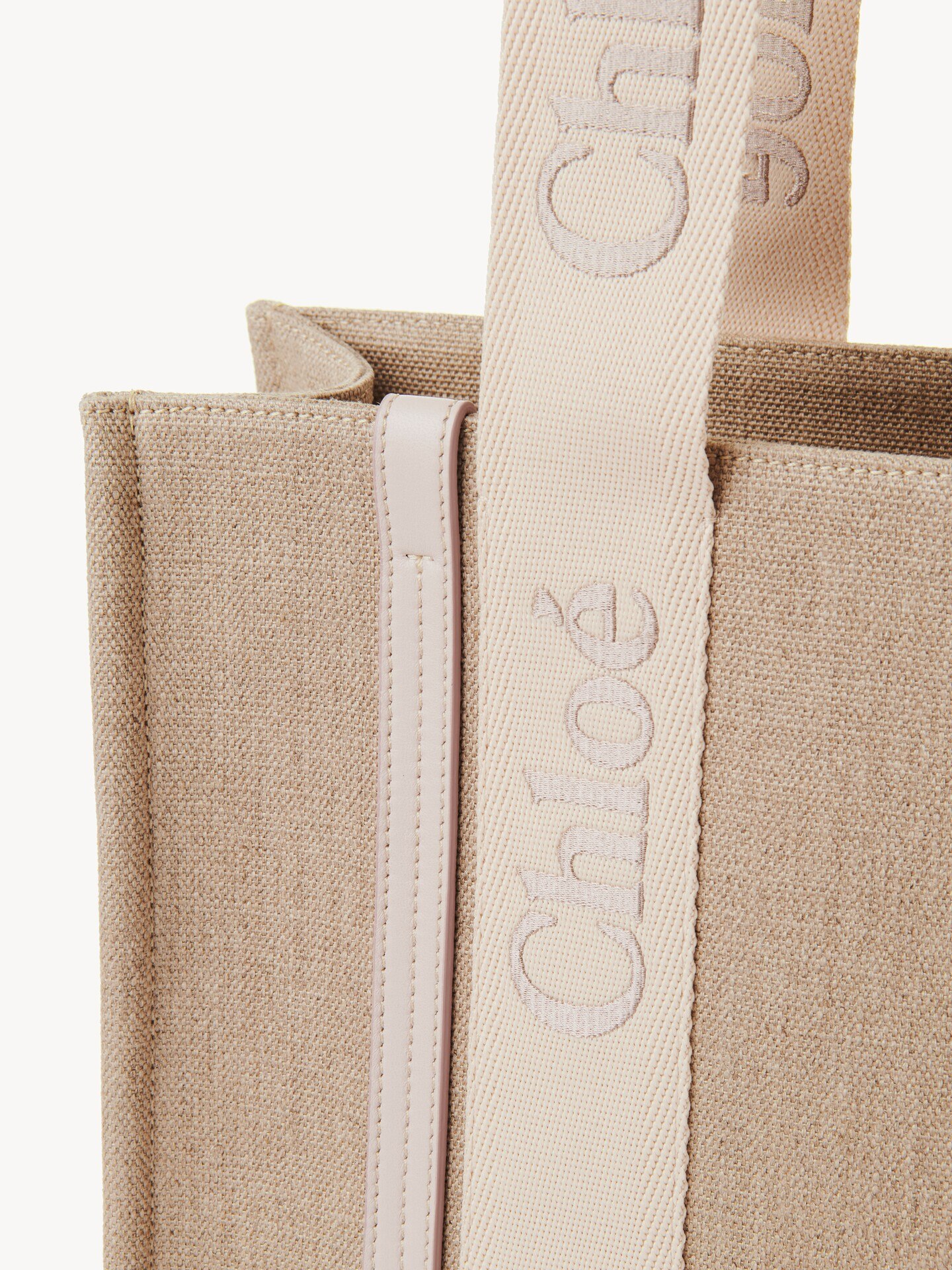 Woody tote bag in linen - 7