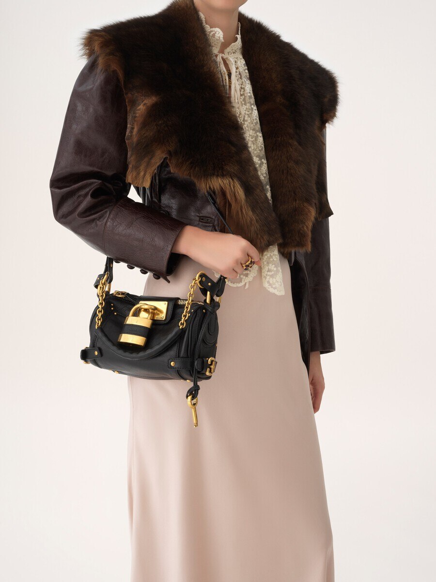 Small Paddington chain bag in grained leather - 3