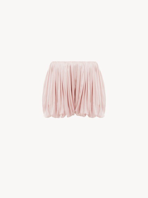 Mini bloomer shorts in silk charmeuse