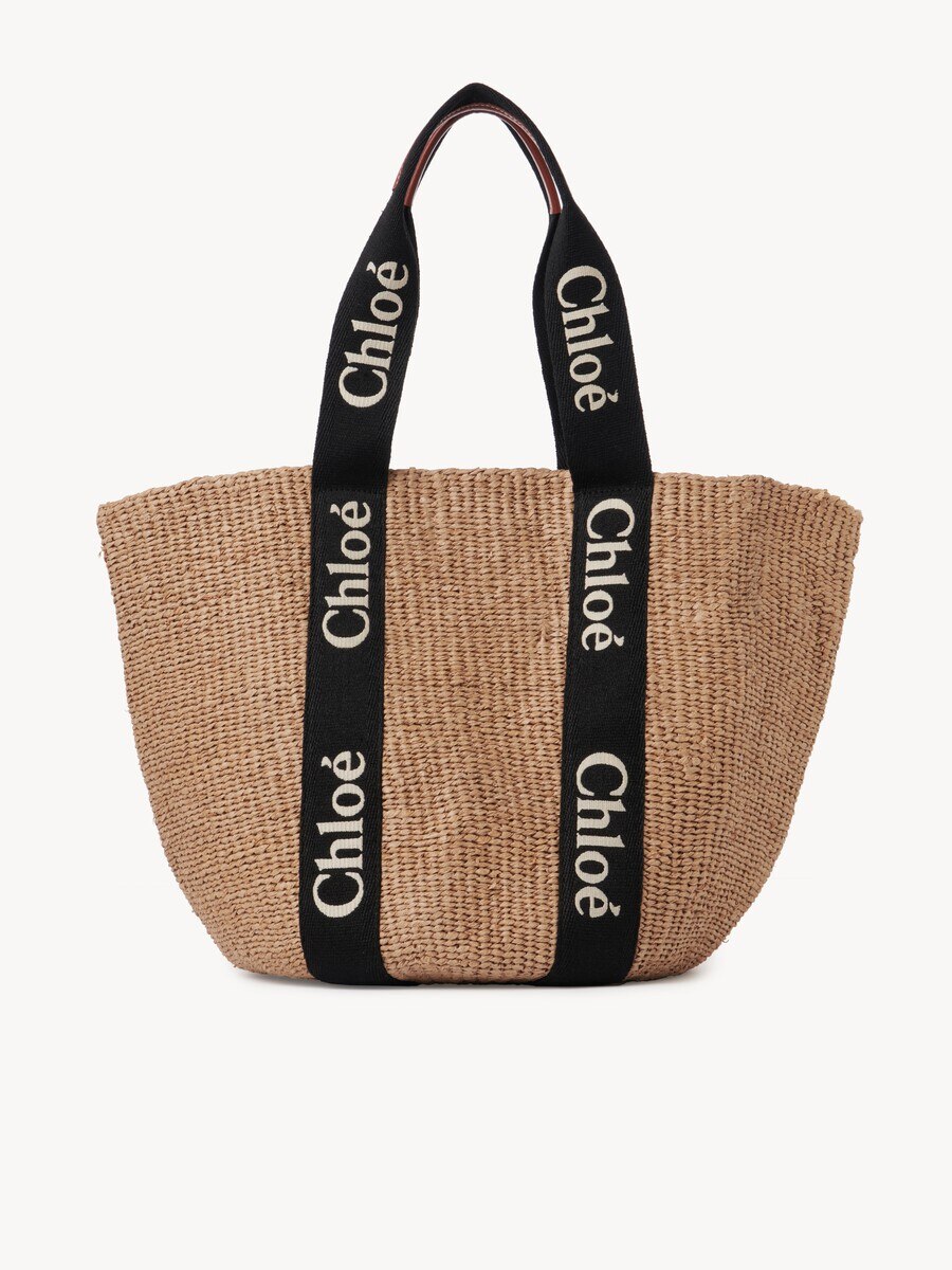 Large Woody basket in natural fibres - 5