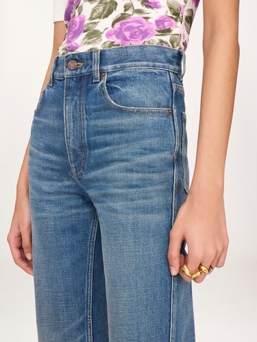 Straight jeans in denim - 6