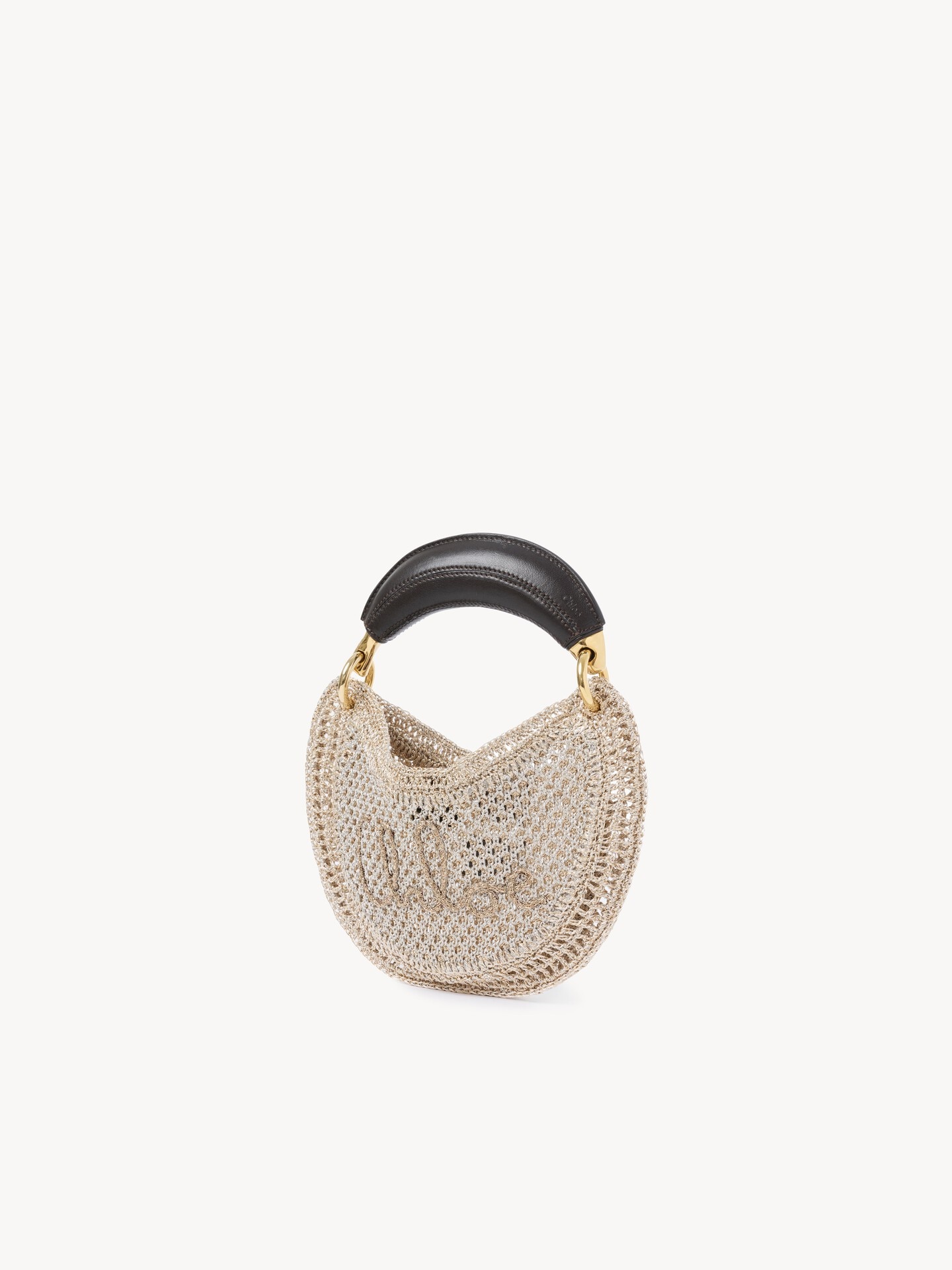 Mini Summer Banana hobo bag in glitter crochet - 4