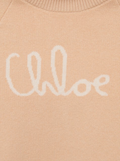 Kids' logo polo neck jumper