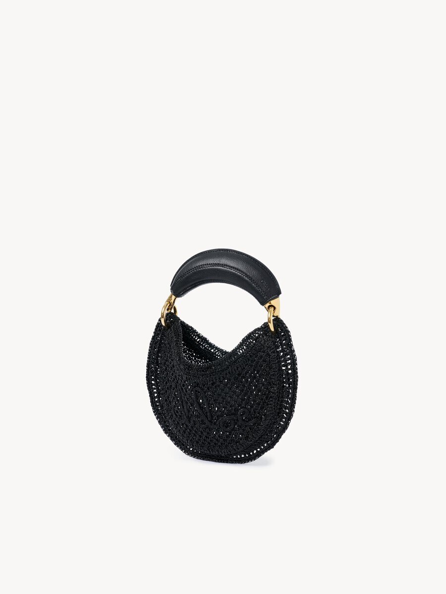 Mini Summer Banana hobo bag in glitter crochet - 4