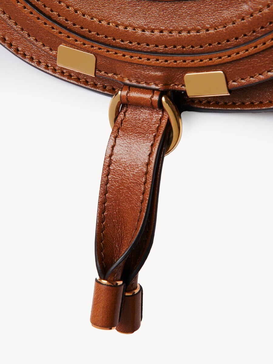 Small Marcie saddle bag in shiny leather - 6