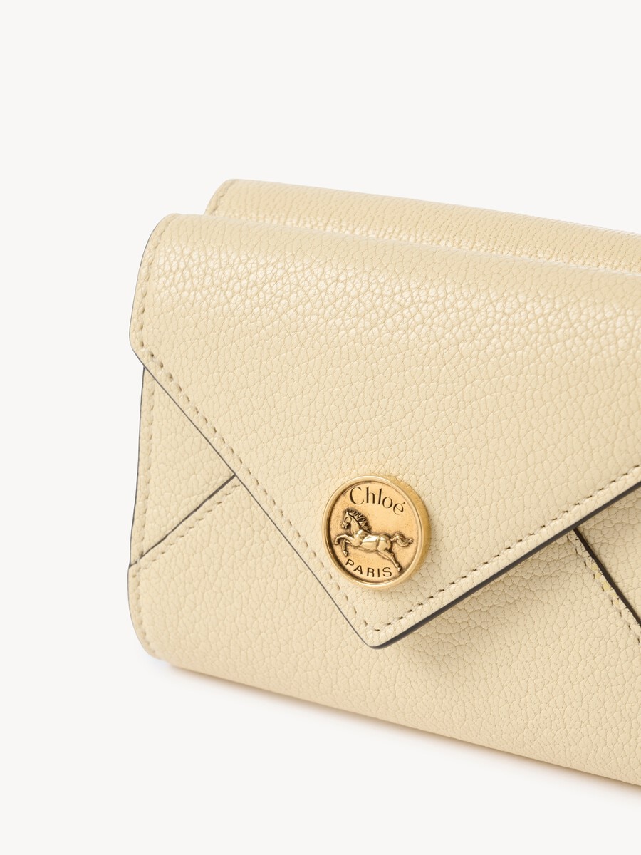 Small Envelope tri-fold in grained leather - 5