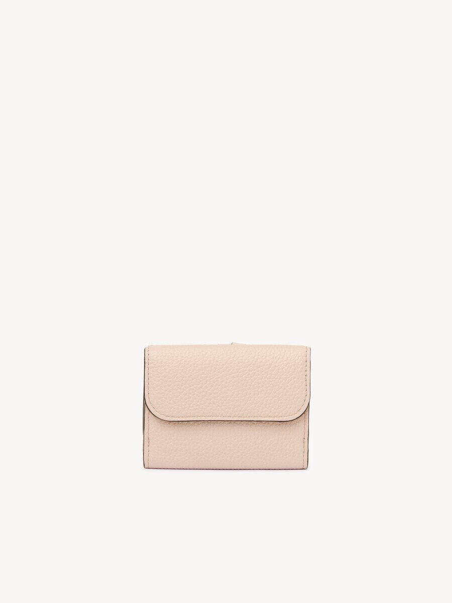 Mini Alphabet tri-fold in grained leather - 4