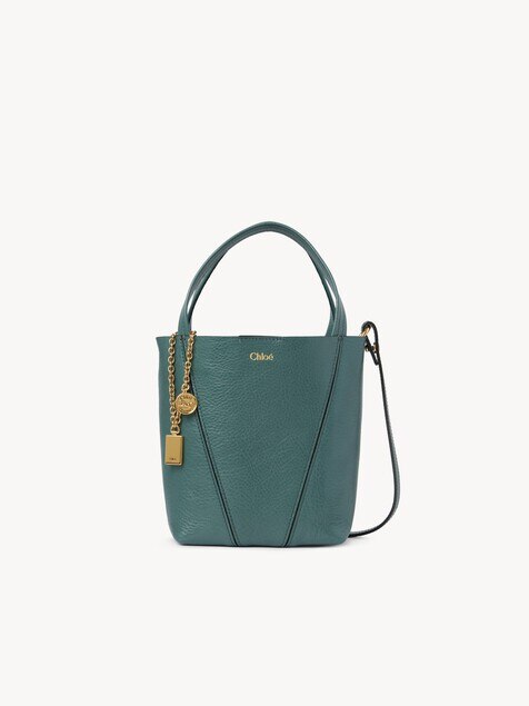 Small Chlo&eacute; Spin tote bag in grained leather