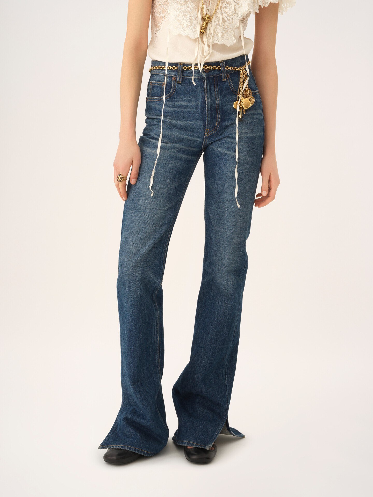 Jean droit en denim - 4