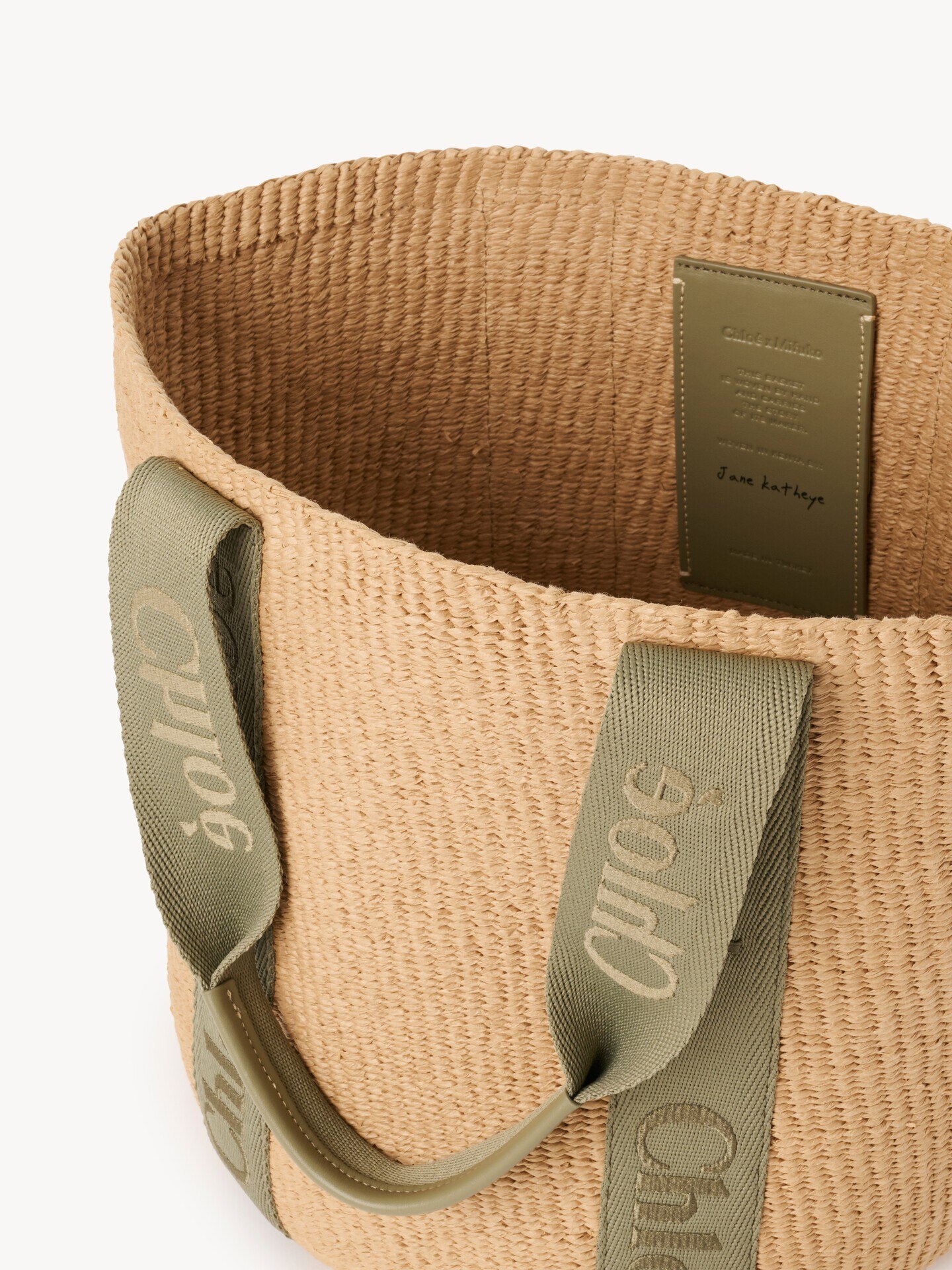 Large Woody basket in natural fibers - 5