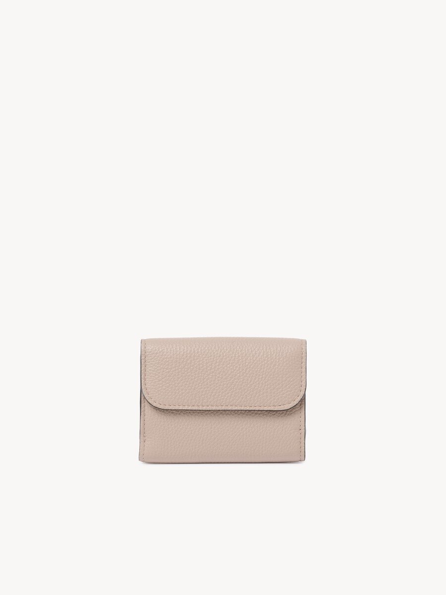 Mini Alphabet tri-fold in grained leather - 4