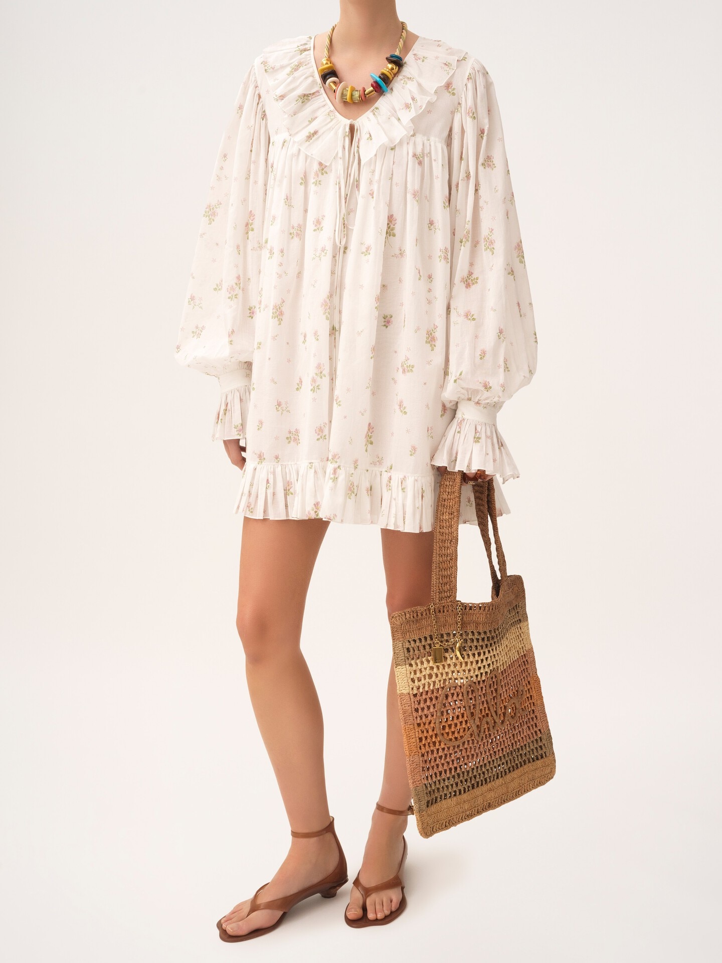 Summer Banana tote bag in raffia - 9