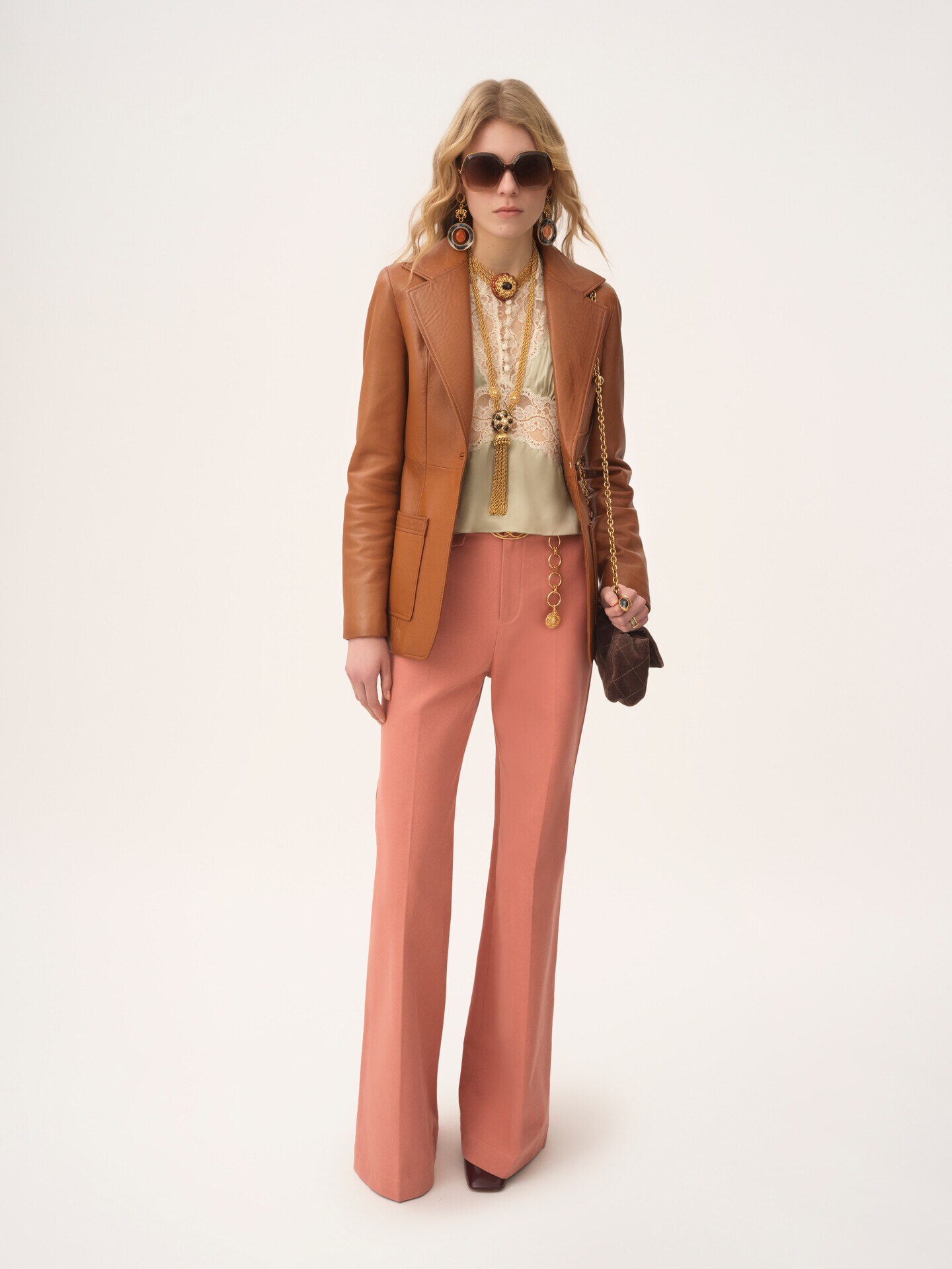 Tailored jacket in leather - 3