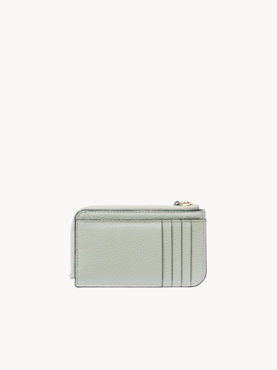 Alphabet wallet in grained leather - 4