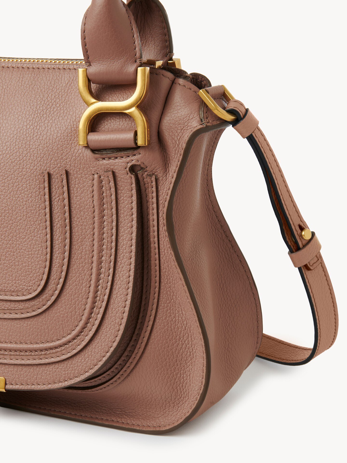 Bolso peque&ntilde;o Marcie de cuero granulado - 3.0