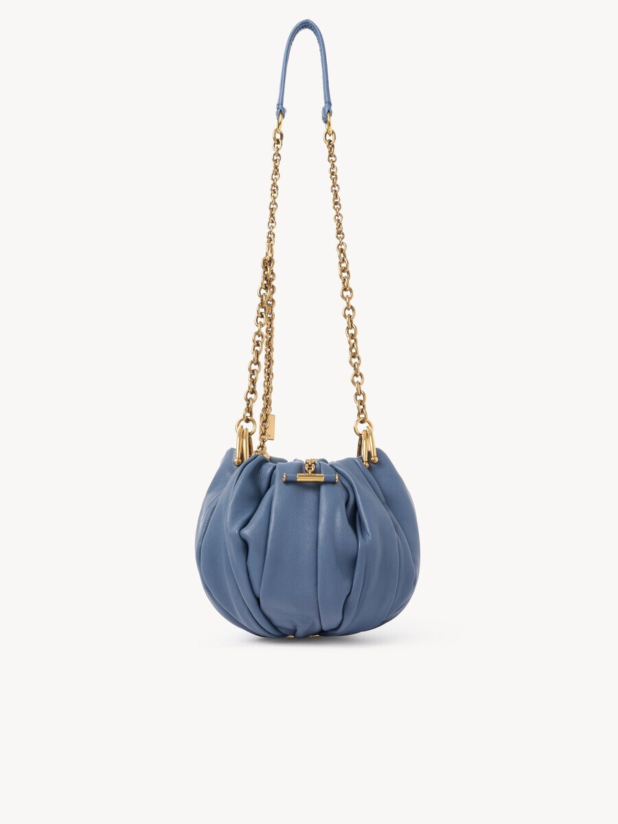Chlo&eacute; Pliss&eacute; shoulder bag with chain in pleated leather - 2