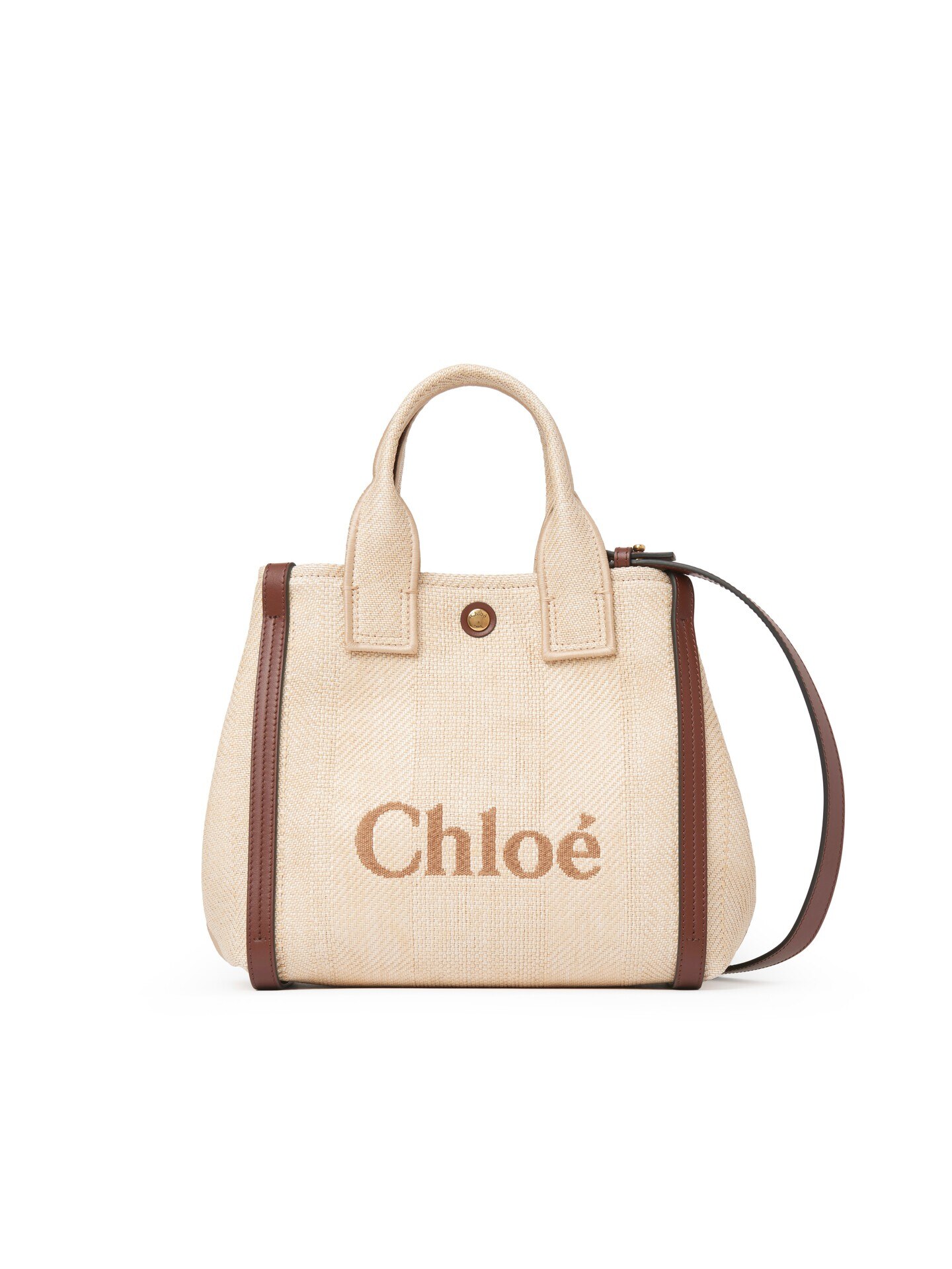 専用 Chloe ハンドバッグ ラフィアエフェクトファイバー製Chloé Carryスモールトート