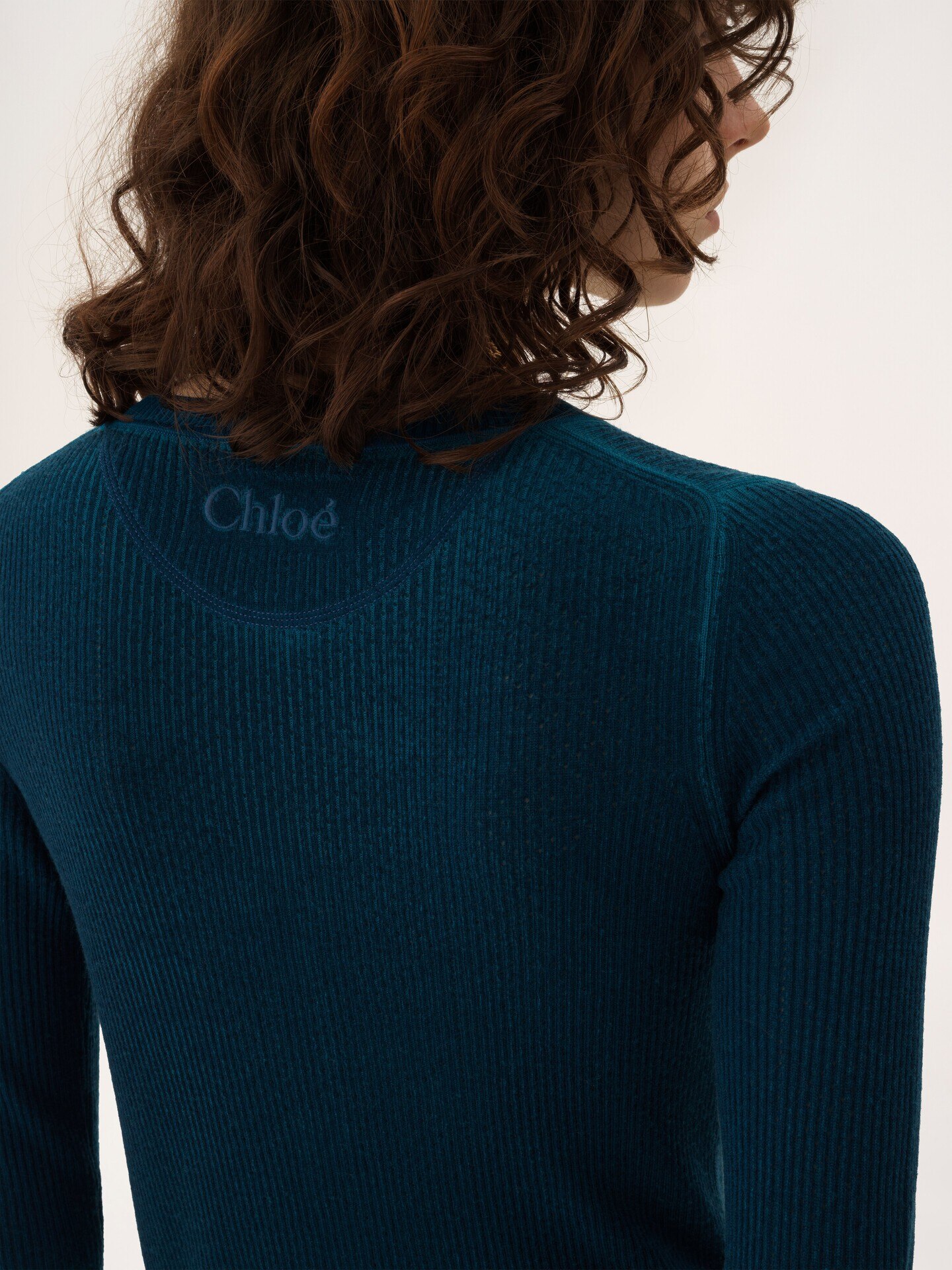 Pull henley en maille de laine m&eacute;rinos - 7