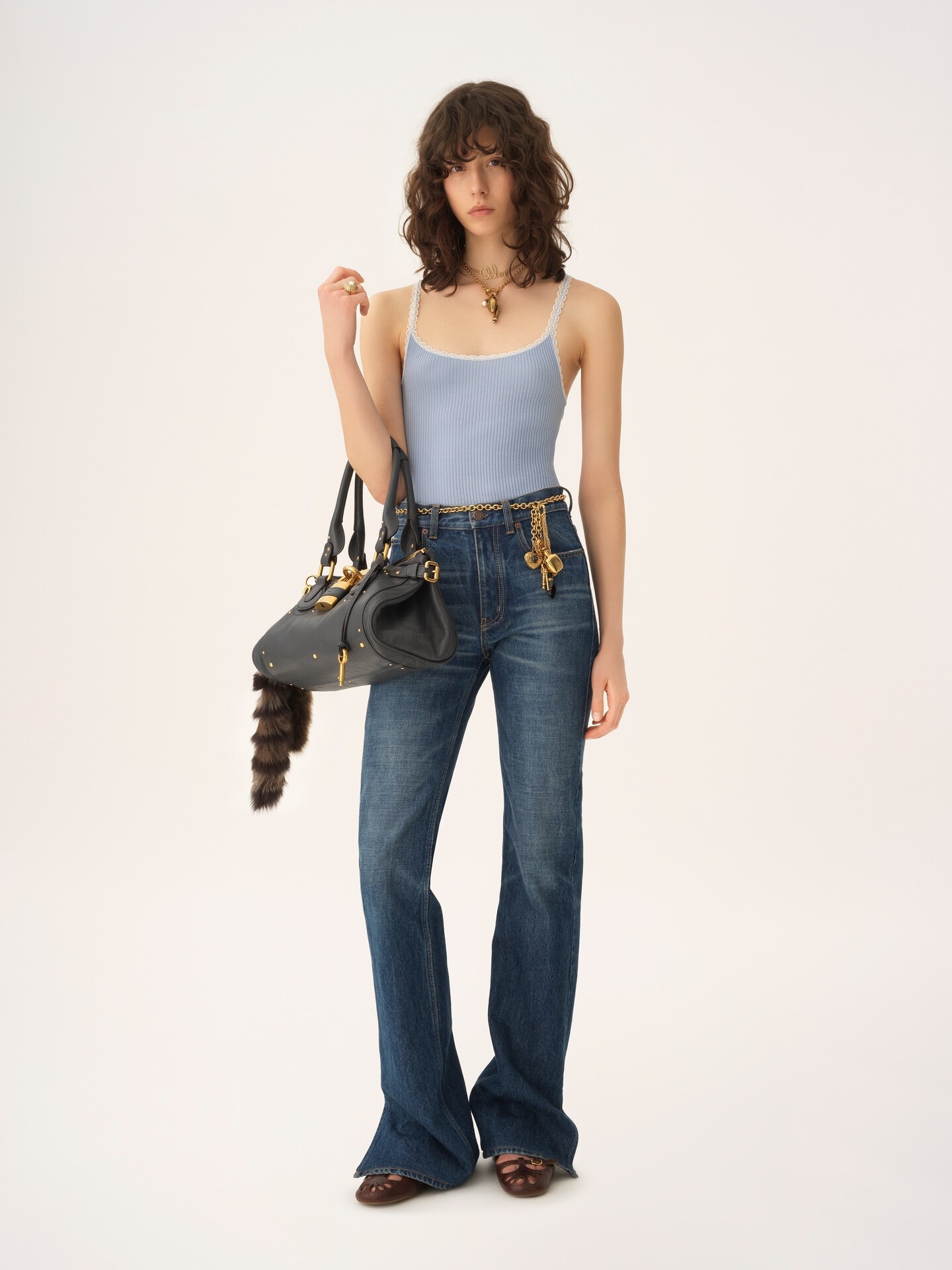 Fitted tank top in cotton - 3