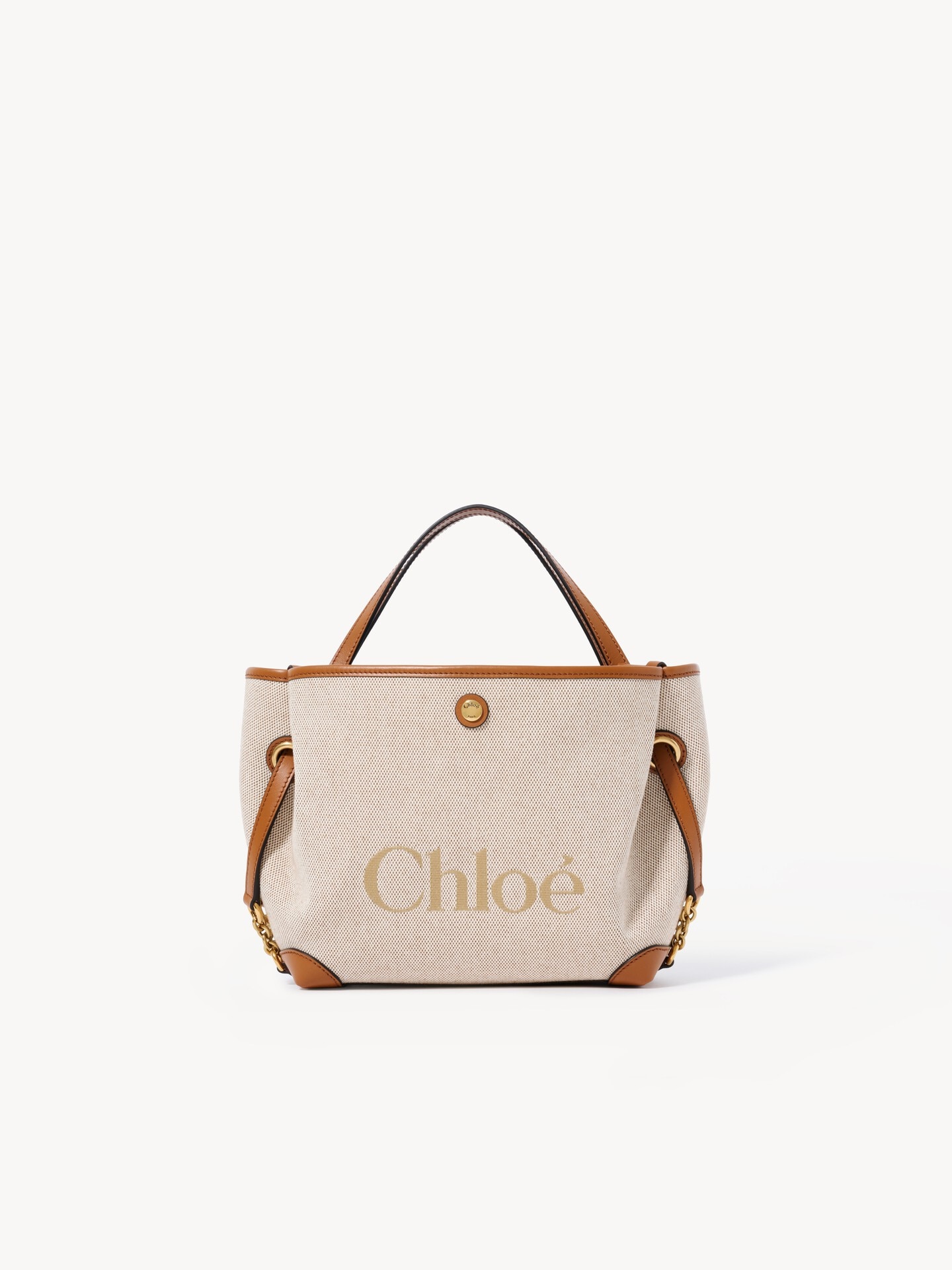 Small Chlo&eacute; Clover double carry bag in canvas - 1.0