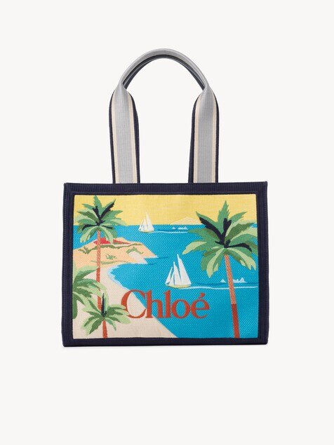 Chlo&eacute; Soleil tote bag in embroidered canvas