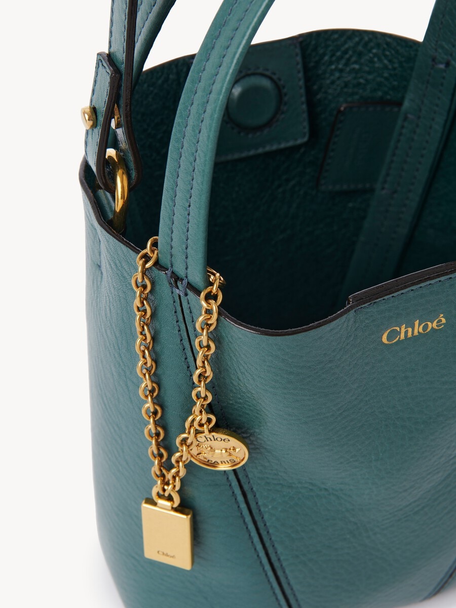 Kleine Chlo&eacute; Spin Tote Bag aus genarbtem Leder - 6