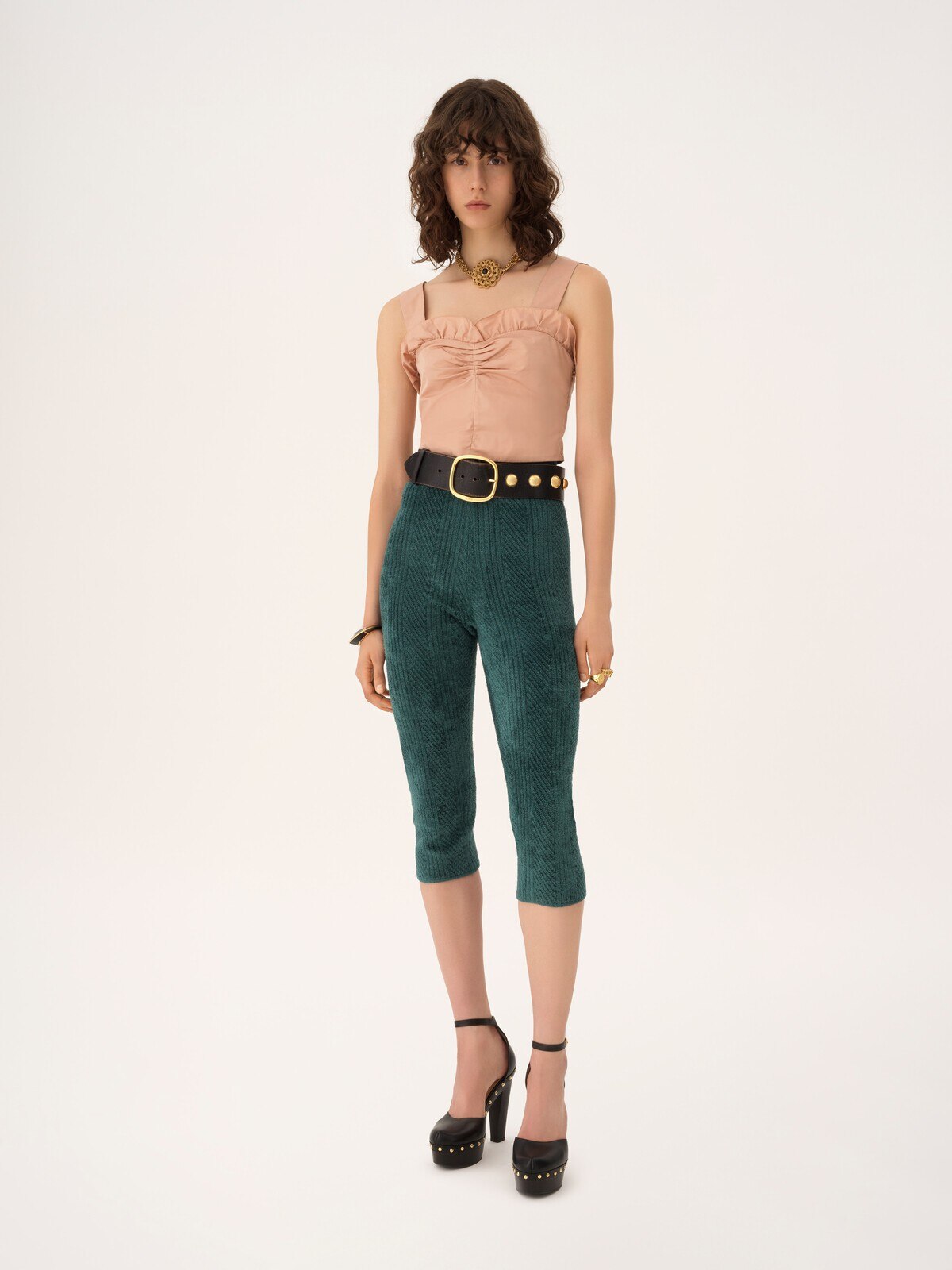 Chloé Cropped fitted tank top in technical taffeta | Thumbnail 3