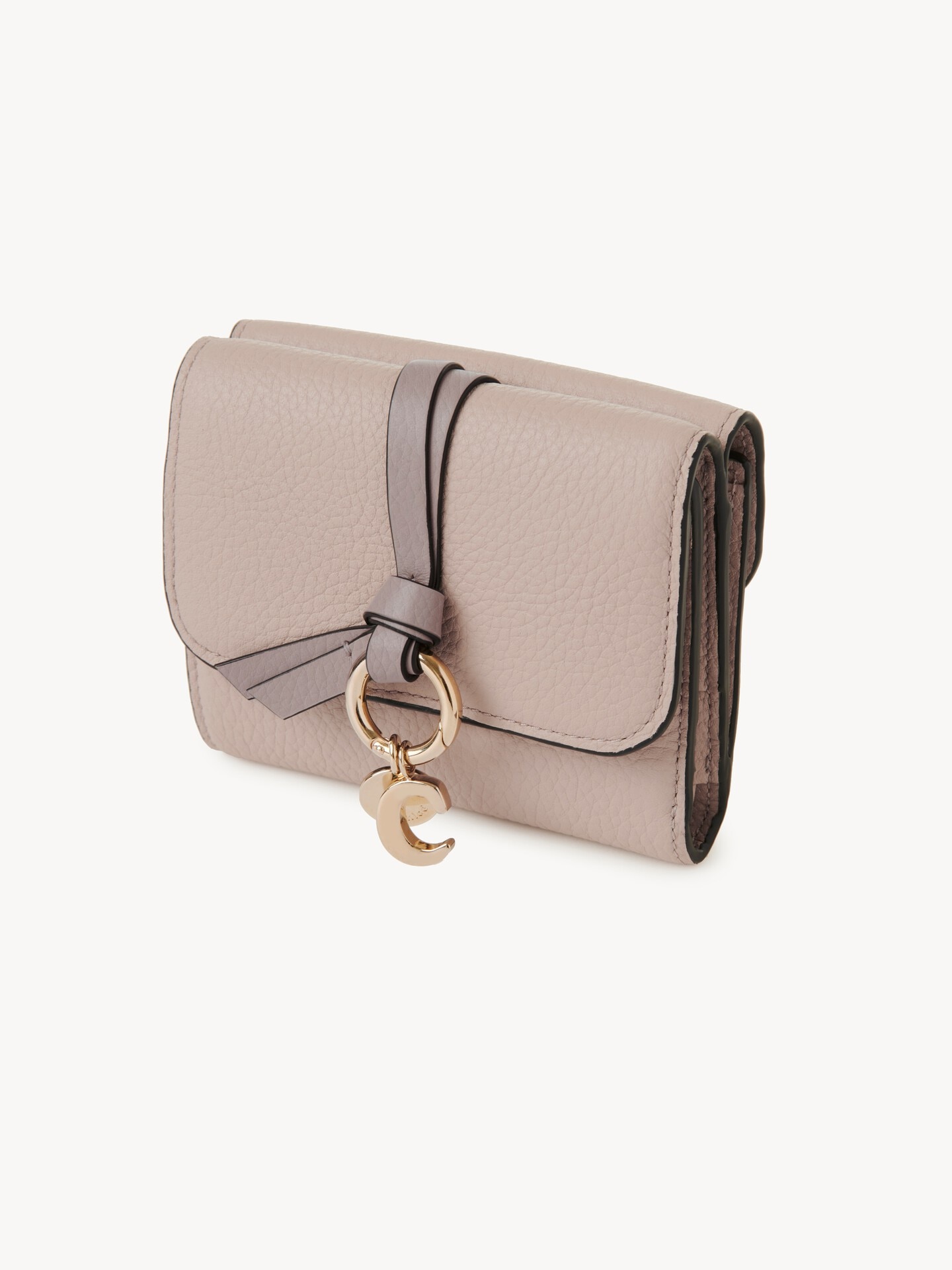 Small Alphabet tri-fold in grained leather - 2.0