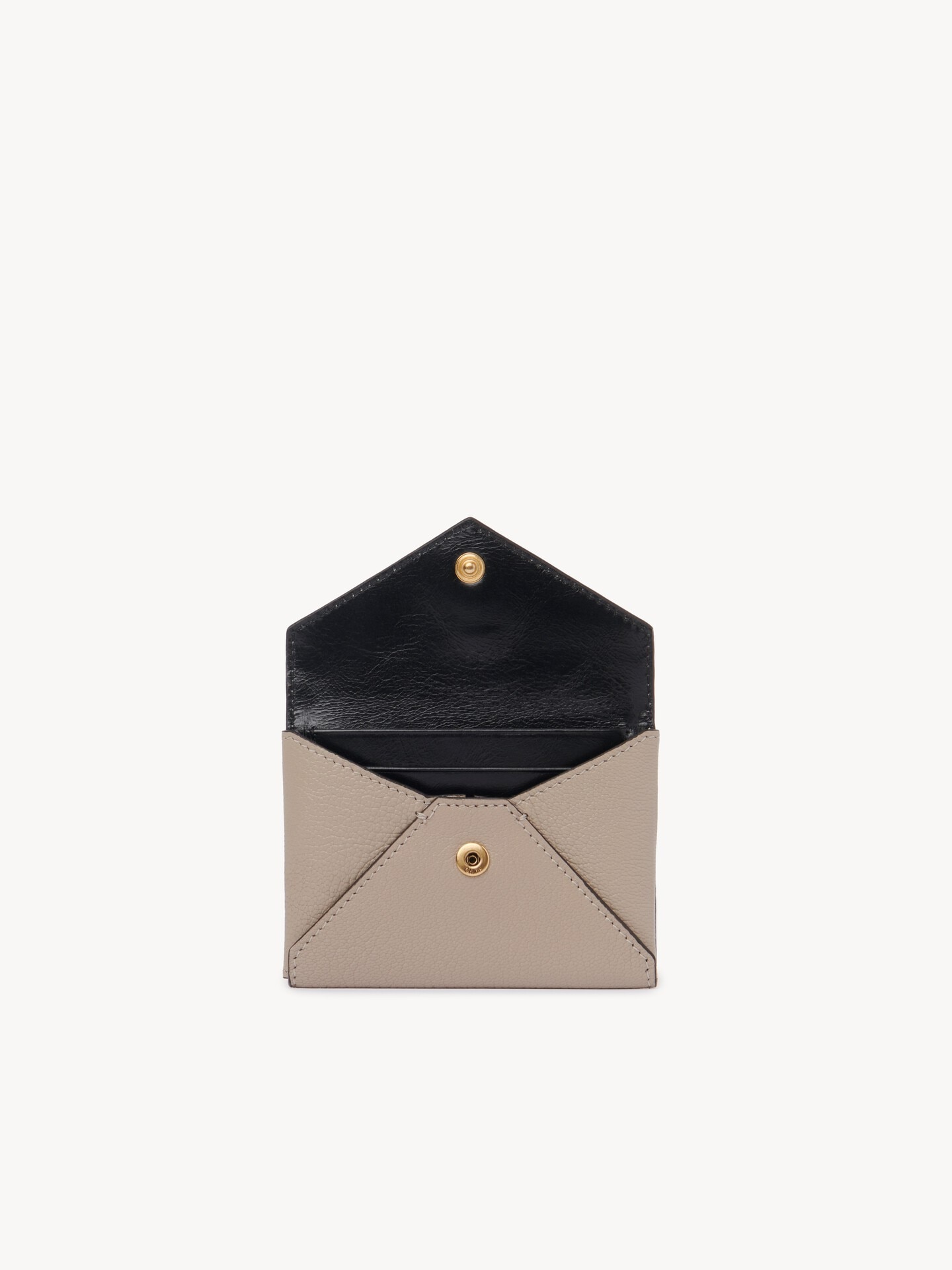 Envelope card holder in grained leather - 5.0