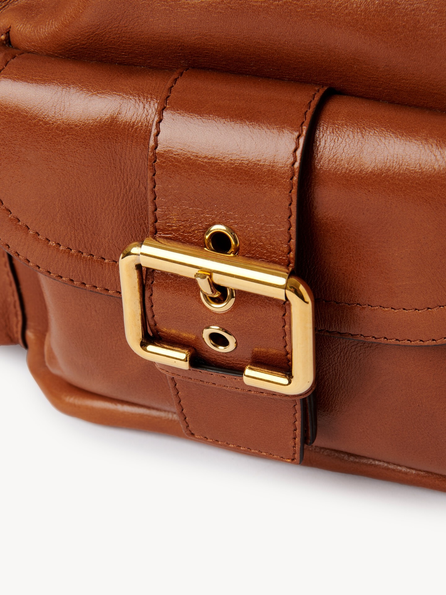 Camera Bucket bag in shiny leather - 7