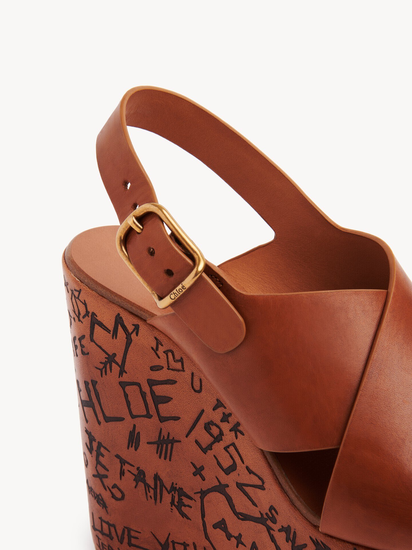 Maximeウェッジサンダル Ginger Brown - Chloé