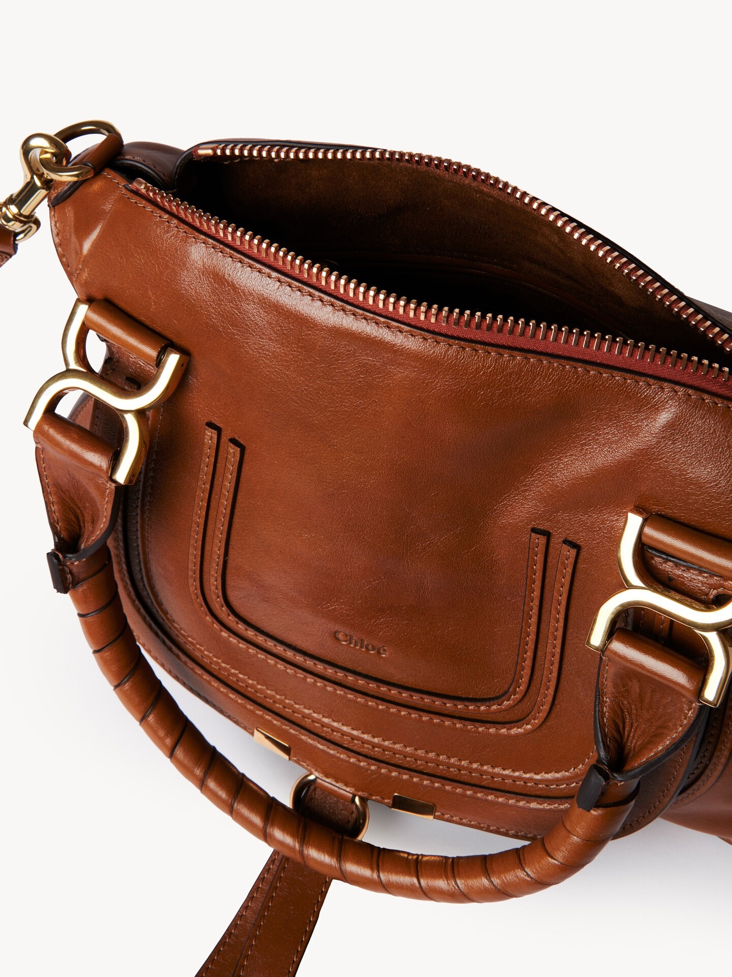 Small Marcie bag in shiny leather - 5