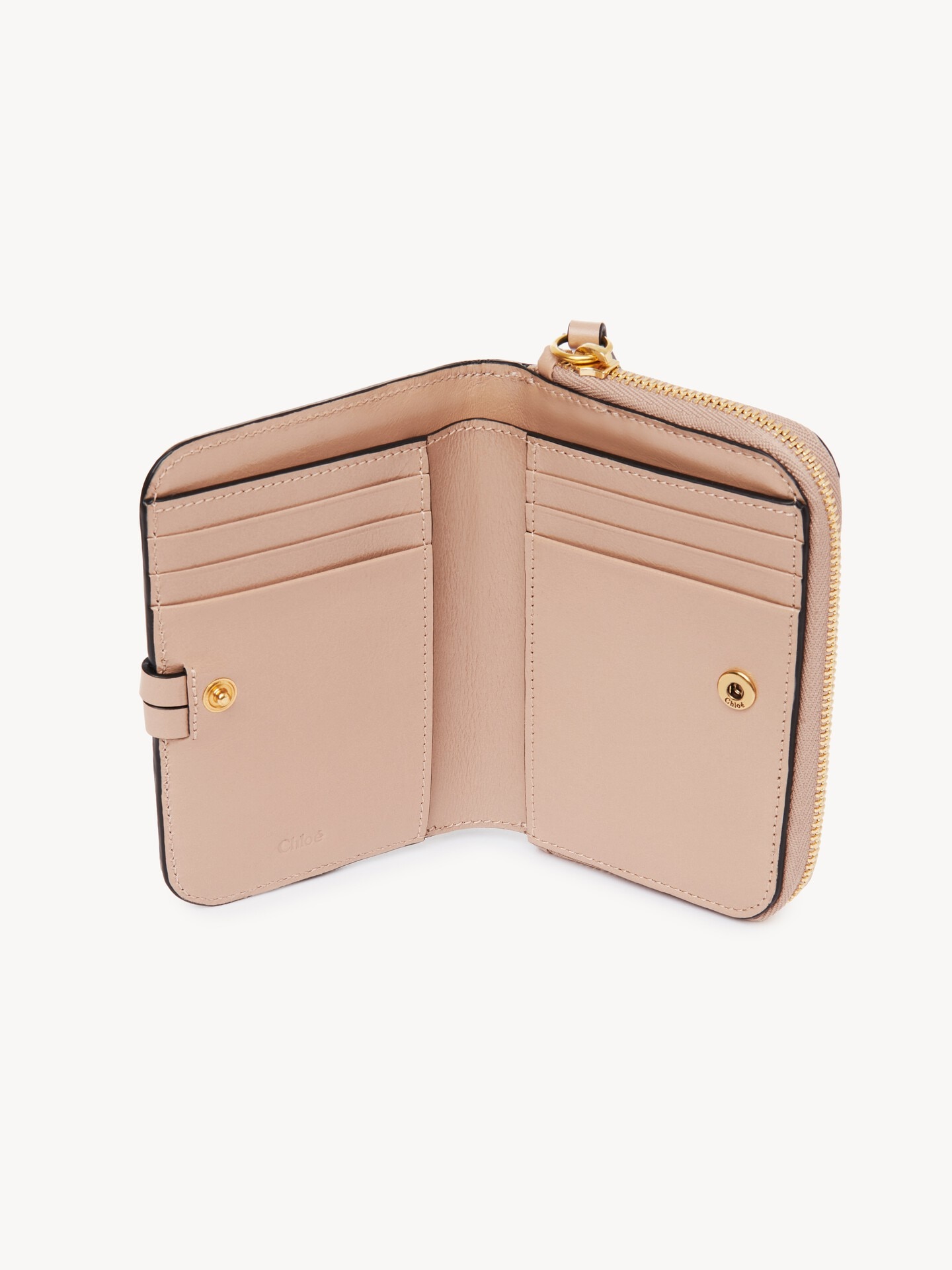 Alphabet bi-fold wallet in shiny leather - 5