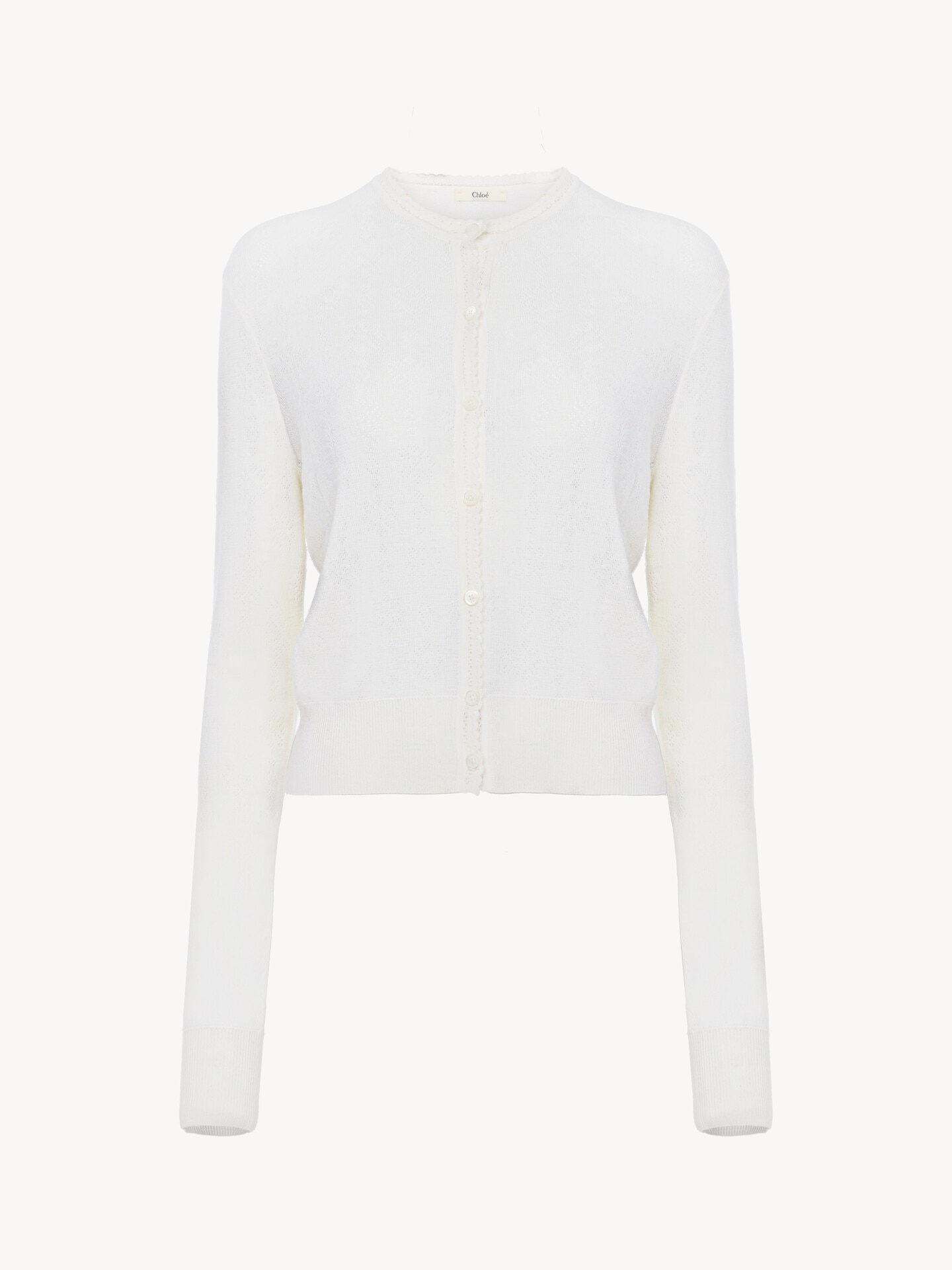 Fitted cardigan in a wool knit - 2.0