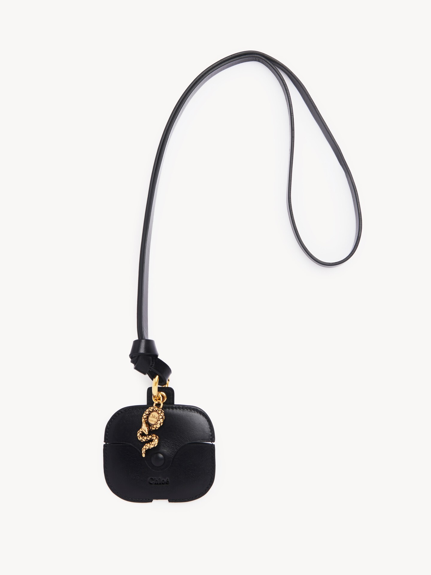 Chlo&eacute; Symbols Snake earpods case in grained leather - 2