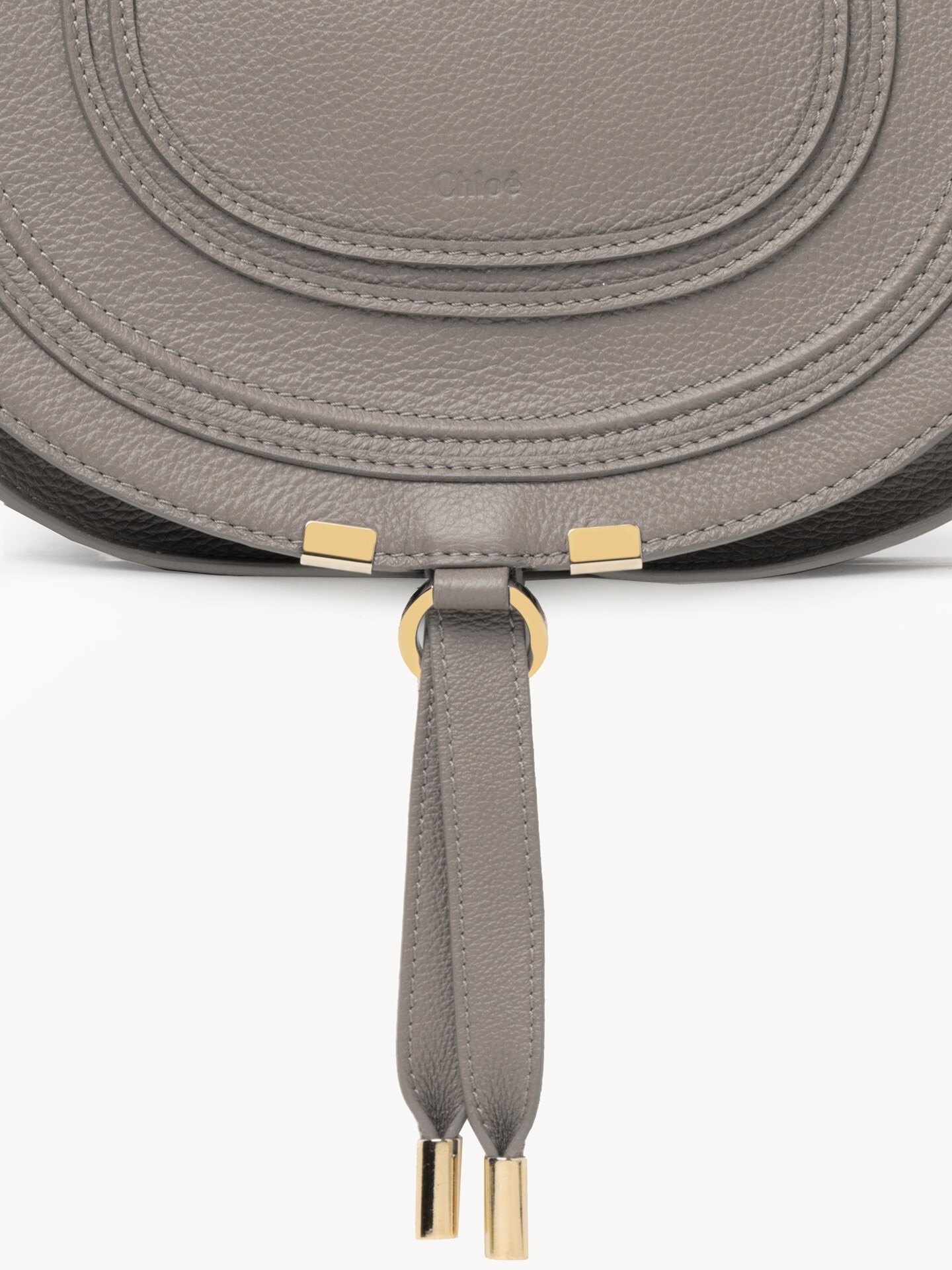 Bolso saddle Marcie de cuero granulado - 6