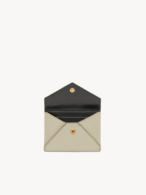Porte-cartes Envelope en cuir grain&eacute;