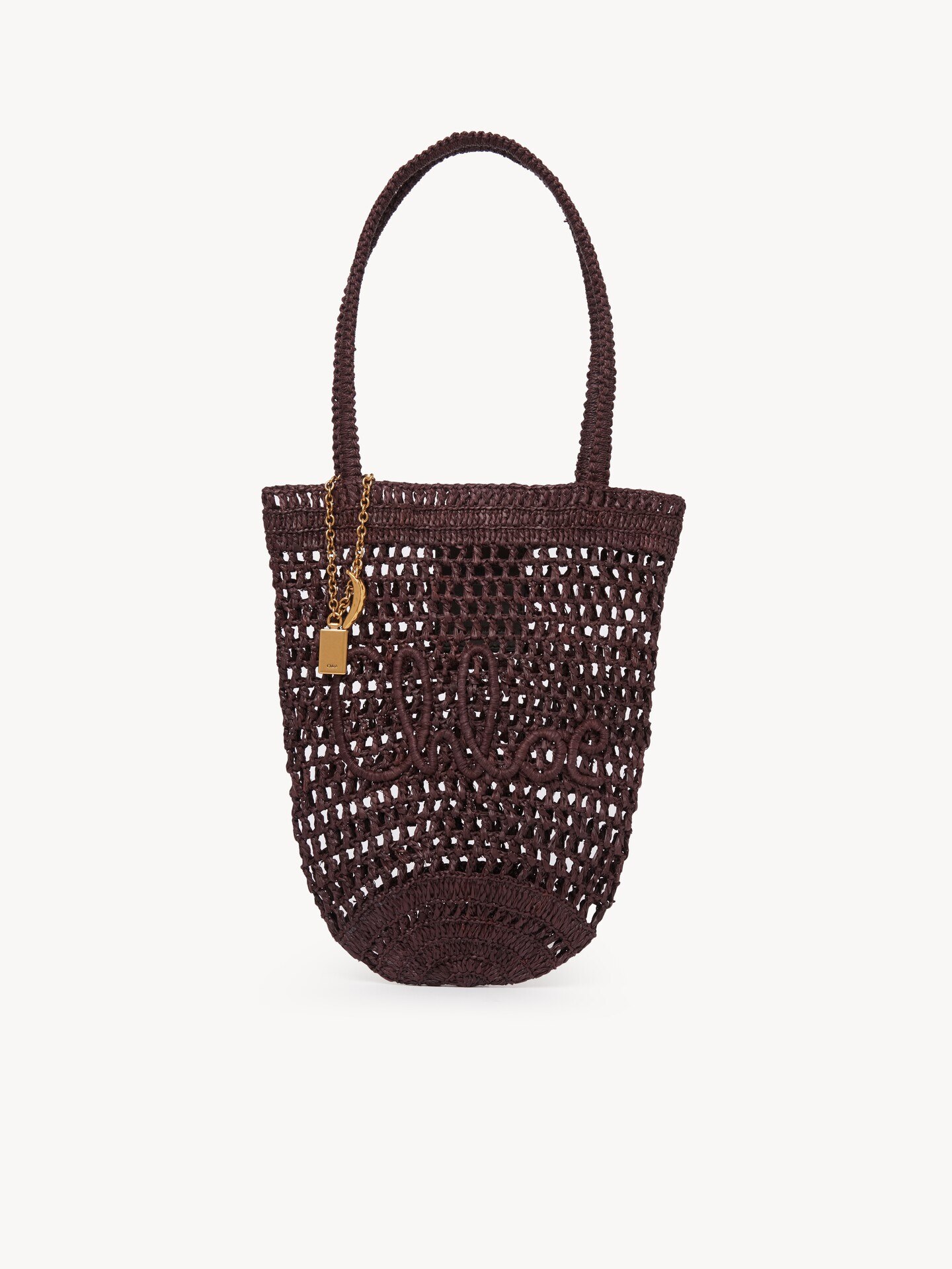 Small Summer Banana tote bag in raffia - 2