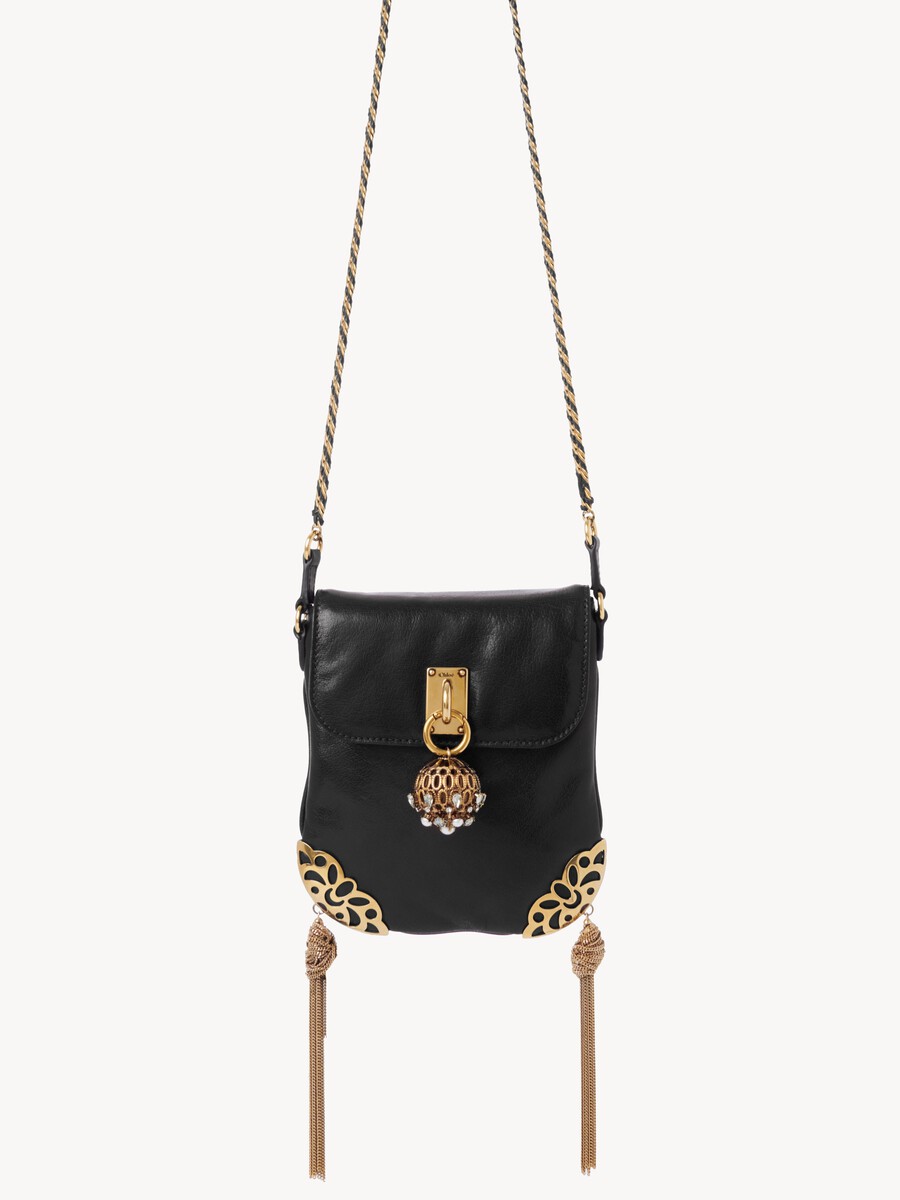 Ch&acirc;teau Treasures chain flap bag in grained leather - 1