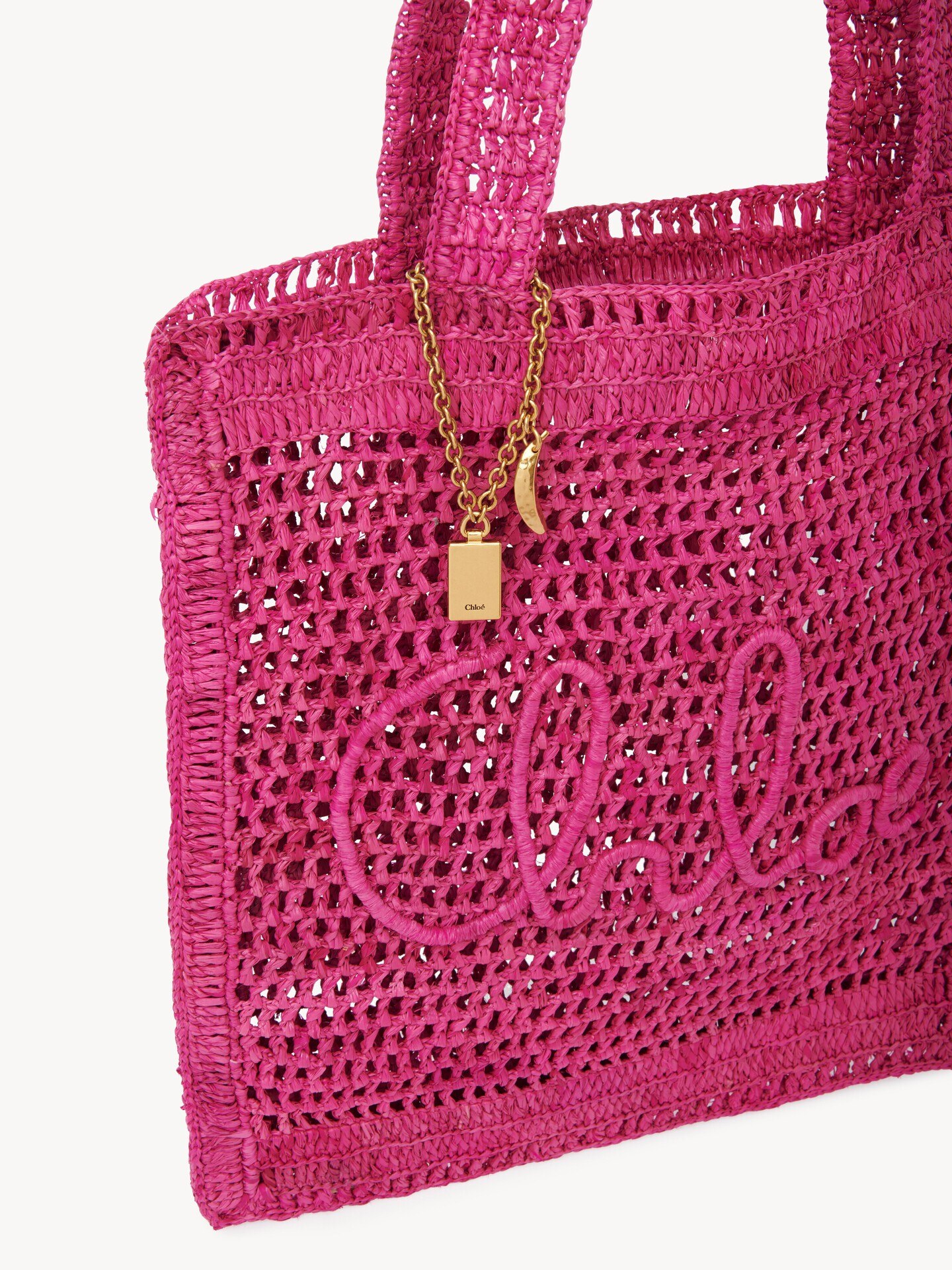 Summer Banana tote bag in raffia - 7