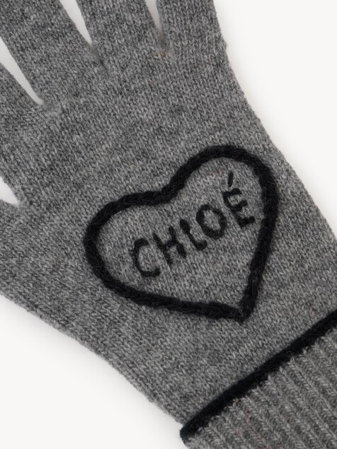 The Chlo&eacute; Encoeur gloves in wool & cashmere