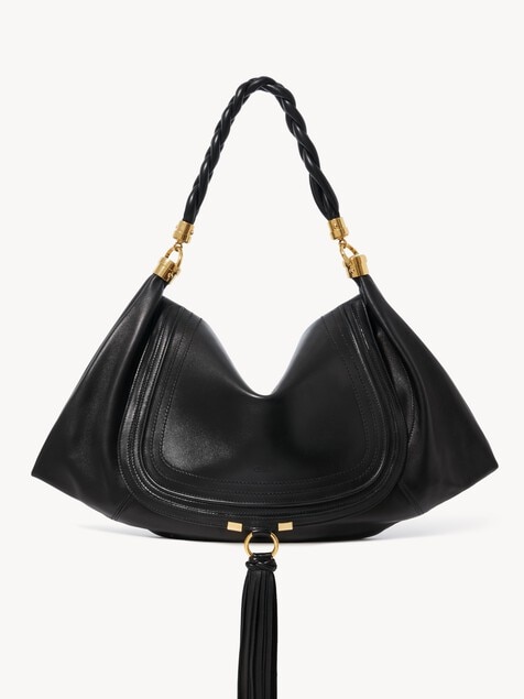 Bolso hobo Marcie Foulard grande de cuero suave