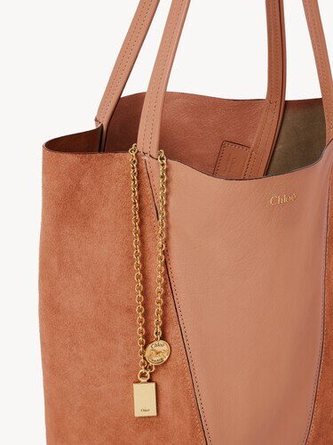 Bolso tote Chlo&eacute; Spin de cuero granulado y ante - 5