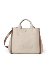 キャンバス製Chloé Carryトートバッグ ベージュ - Chloé