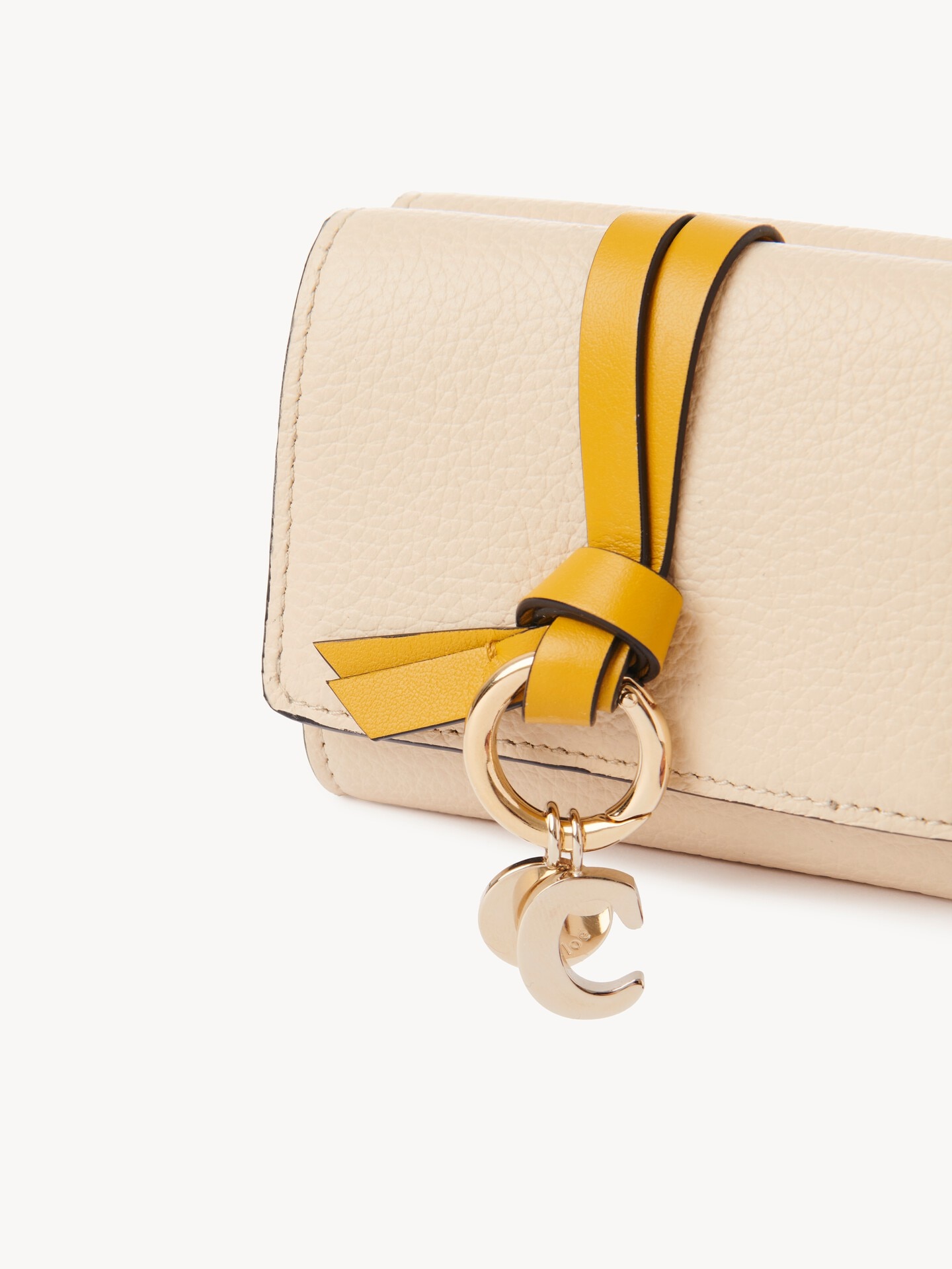 グレインレザー製Alphabetスモールトリフォールドウォレット - 6