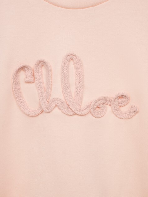 Kurz&auml;rmeliges Logo-Kleid f&uuml;r Babys