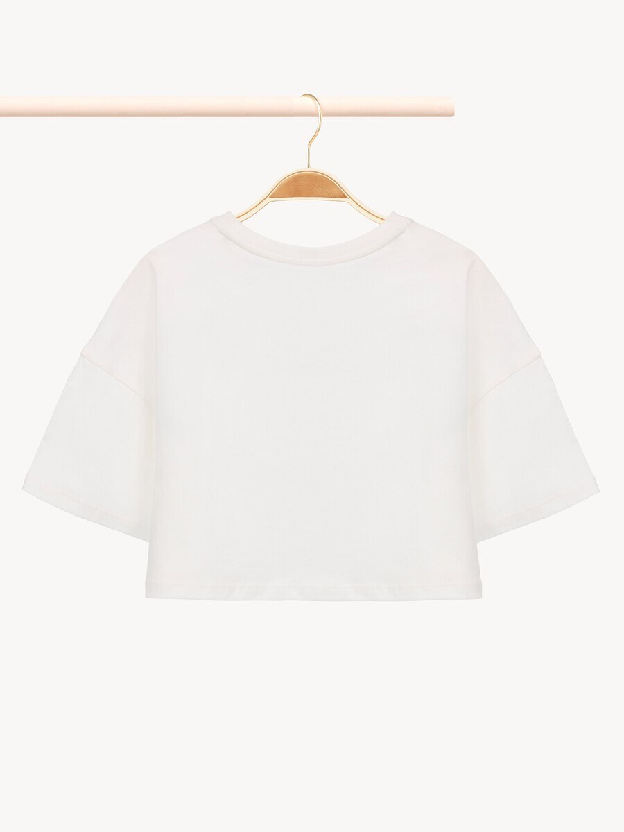 Kids' cropped logo T-shirt - 3