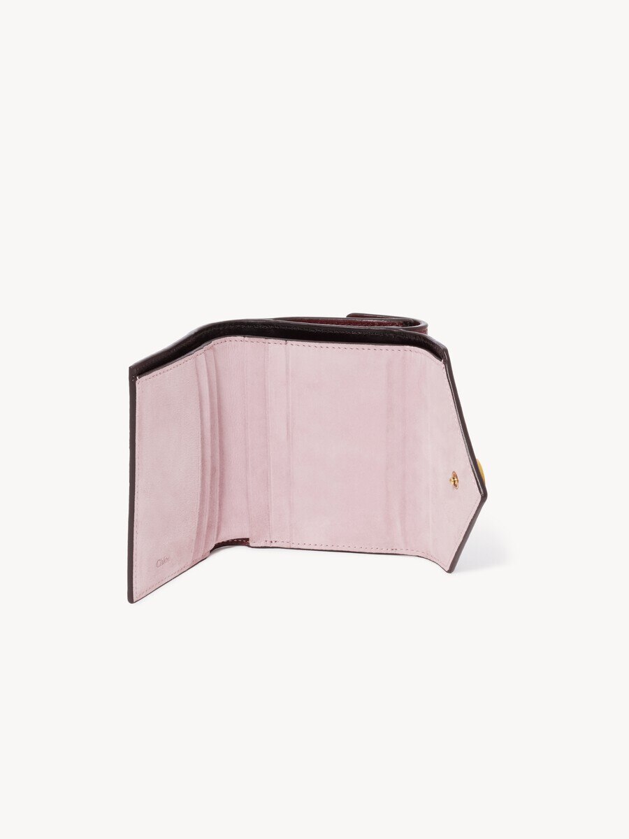 Small Envelope tri-fold in soft & suede leather - 5