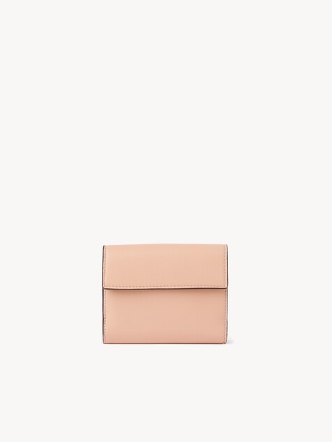 Small Envelope tri-fold in grained leather
